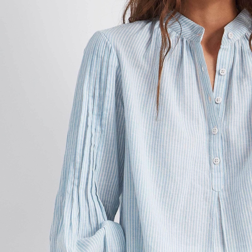 Apiece Apart Nuevo Bravo Striped Blouse Top Size 4